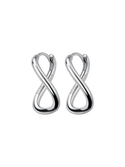 Cercei din argint Infinit (Silver/Gold)